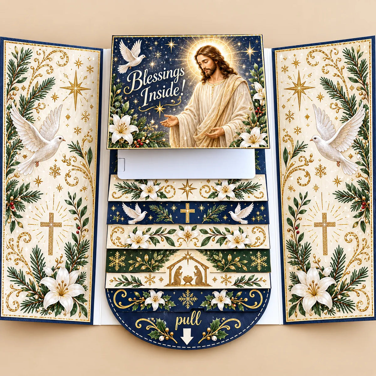 🔥LAST DAY 50% OFF - 2026 New 🎅💳 Waterfall Christmas Gift Card Booklet ✨