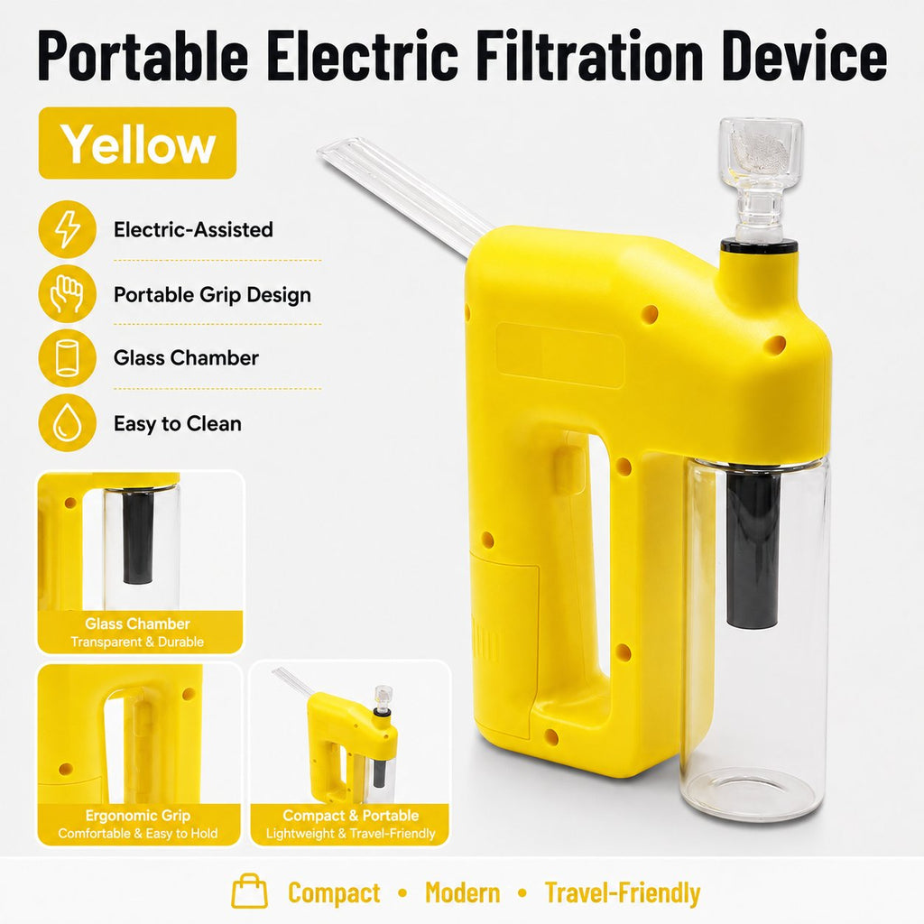 🔥Last Day 50% OFF🔥❄️ – Portable Handheld Electric Filtration Device | Compact Glass Chamber Design with Electric-Assisted Operation & 6 Color Options ✨