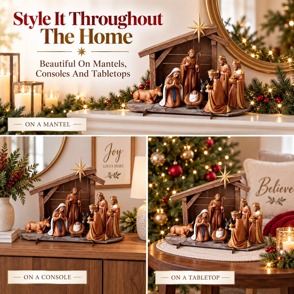 🔥Last Day 90% OFF🔥❄️✝️Christmas Nativity Scene Decor  | Bring The True Meaning Of Christmas Home
