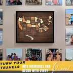 Wooden USA Travel Map Puzzle🧩A Stylish Way to Track Your Journey & Memories