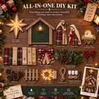 ✨Last Day 90% OFF✨– DIY Lighted Christmas Nativity Scene Door Hanging Kit 🎄