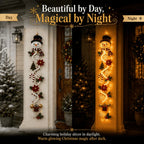 ✨Last Day 90% OFF✨– 🎄MerryCascade™ Glowing Christmas Door Hanger | 6 Festive Light Designs✨