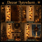 ✨Last Day 90% OFF✨– 🎄MerryCascade™ Glowing Christmas Door Hanger | 6 Festive Light Designs✨