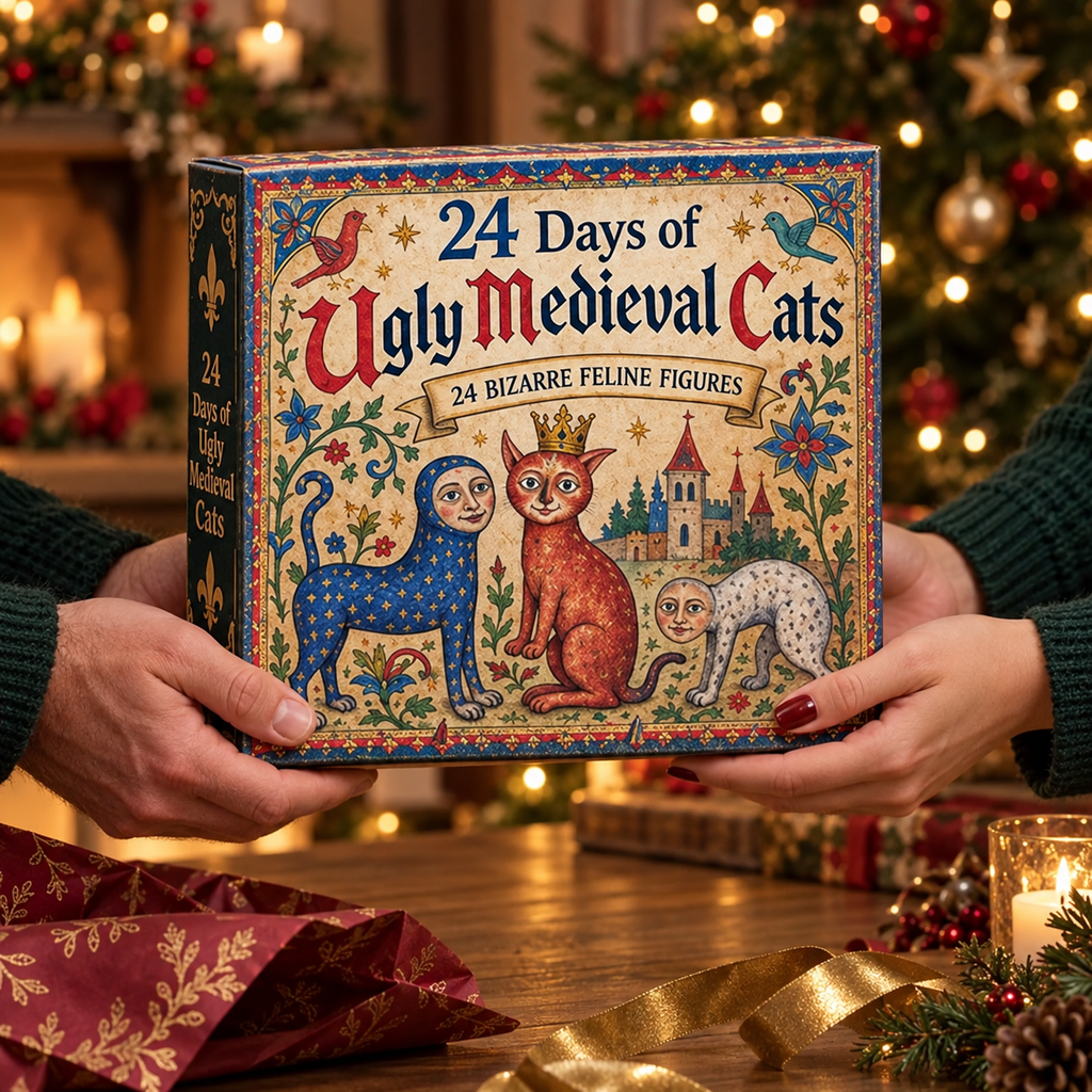 🔥Last Day 90% OFF🔥🐈🏰 24 Days of Ugly Medieval Cats – Hilariously Weird Cat Advent Calendar 2026