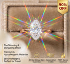 The Upgrade You Deserve: Breathtaking Marquise Solitaire Ring--Last Day Sale-90% OFF🔥