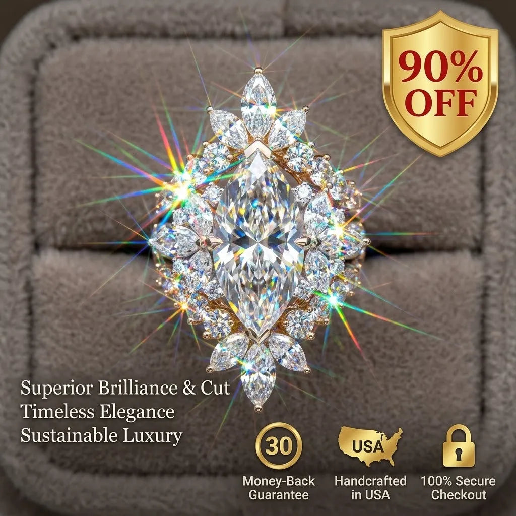 Timeless Radiance: The Signature Marquise Statement Ring --Last Day Sale-90% OFF🔥