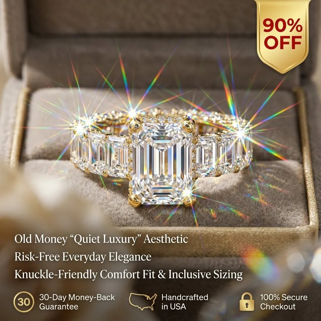 Emerald Cut Ring in 14K Gold: The Timeless Mark of Quiet Luxury--Last Day Sale-90% OFF🔥