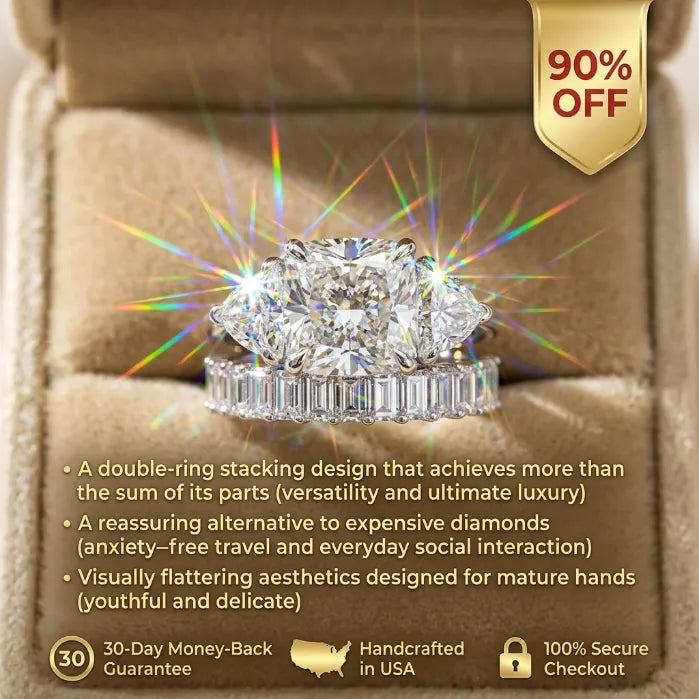 Double the Brilliance: The Perfect Stackable Silhouette for the Modern Elegant Woman--Last Day Sale-90% OFF🔥