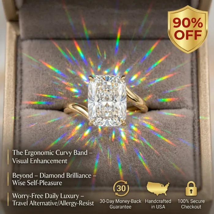 Timeless Grace Ergonomic Curvy Solitaire--Last Day Sale-90% OFF🔥