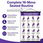 🔥Last Day 90% OFF🔥❄️🔥Tai Chi Chair Workout Chart for Seniors (16 x 24 inches)