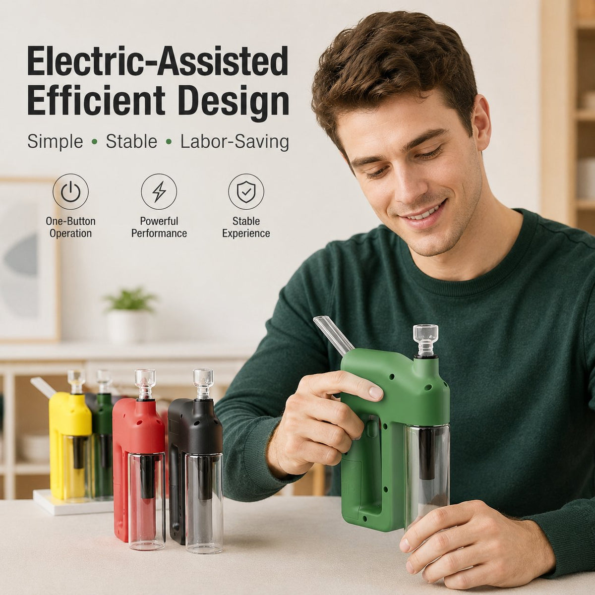 🔥Last Day 50% OFF🔥❄️ – Portable Handheld Electric Filtration Device | Compact Glass Chamber Design with Electric-Assisted Operation & 6 Color Options ✨