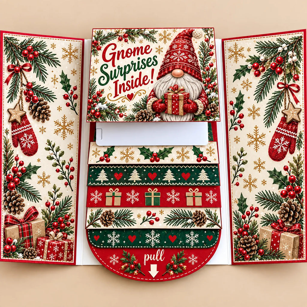 🔥LAST DAY 50% OFF - 2026 New 🎅💳 Waterfall Christmas Gift Card Booklet ✨