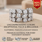 2.79 Carat VVS Diamond Statement Ring in Solid 14K White Gold--Last Day Sale-90% OFF🔥