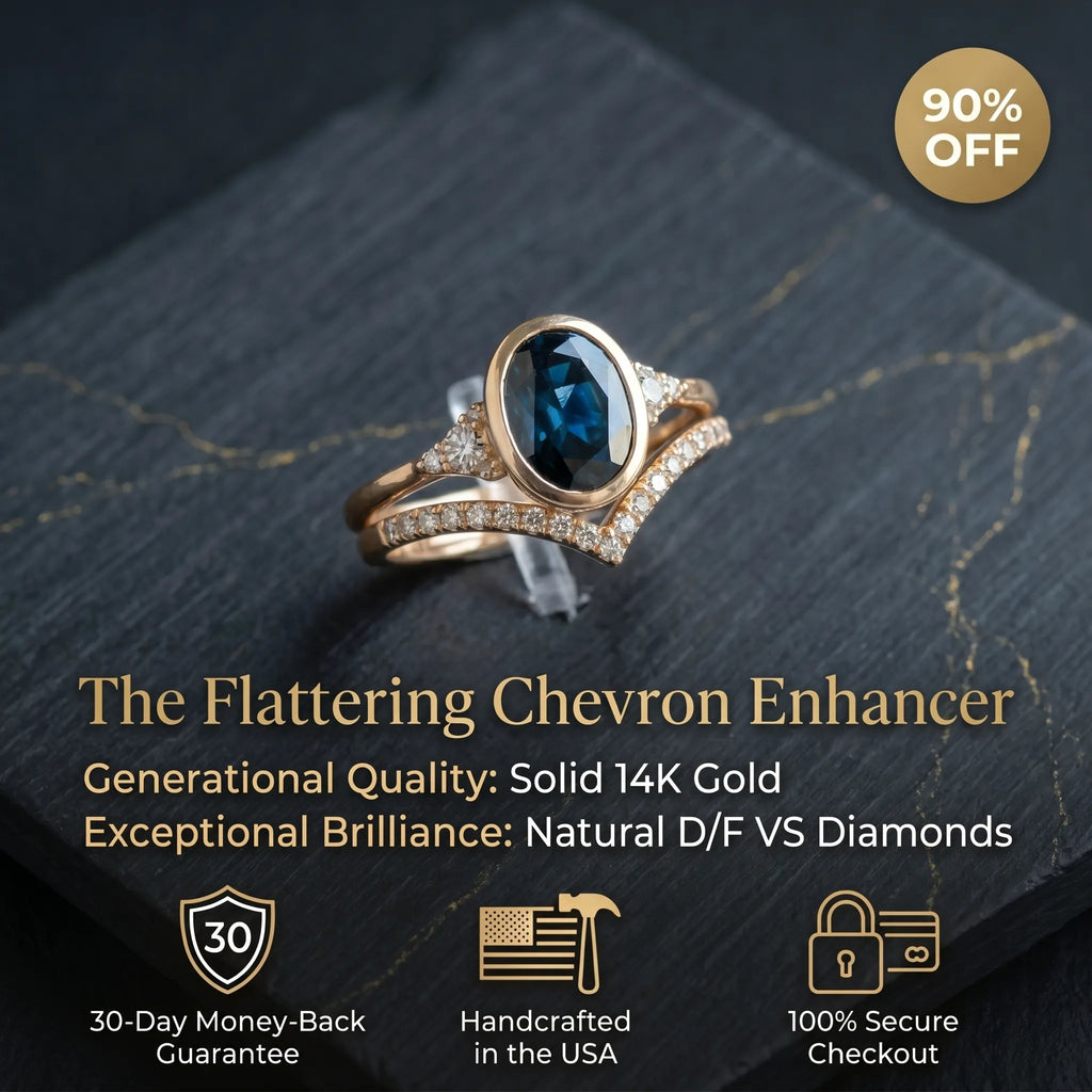 Treat Yourself to Breathtaking Brilliance: Natural D/F VS Diamond Chevron Ring--Last Day Sale-90% OFF🔥