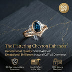 Treat Yourself to Breathtaking Brilliance: Natural D/F VS Diamond Chevron Ring--Last Day Sale-90% OFF🔥