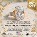 The Heirloom Collection: Vintage Elongated Cushion Ring for Everyday Brilliance--Last Day Sale-90% OFF🔥