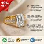 Everyday Luxury | 4 Carat E-VS1 Emerald Cut Ring for Women--Last Day Sale🔥90% OFF