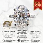 5.50 Ct Oval Lab-Grown Diamond Ring with Hidden Halo | The Ultimate Milestone Crown Jewel--Last Day Sale🔥90% OFF