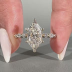 Vintage Royal Marquise Cut Ring –Last Day Sale!🔥90% OFF!-18K Gold Plated Heirloom Elegance, Finger-Slenderizing Everyday Travel Ring
