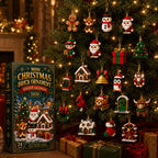 🔥Last Day 90% OFF🔥– 🎄 24-Day Mini Christmas Ornament Advent Calendar | 24 unique festive buildable designs with hanging loops—perfect for decorating Christmas trees, wreaths, and holiday displays 🧱