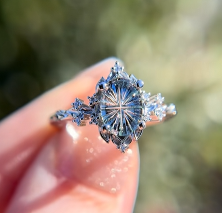 The Briar Rose Vintage Halo Ring | Starburst Cut Heirloom Elegance-Last Day Sale🔥90% OFF